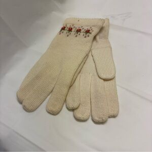 Vintage MAX MAYERS 100% wool size M made in JAPAN with hand embroidery gloves